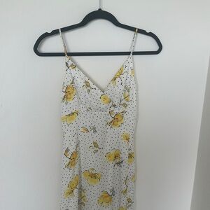 Abercrombie Floral Midi Dress with Slit